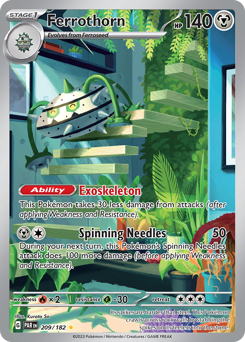 Pokemon Paradox Rift Ferrothorn - 209