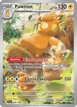 Pokemon Scarlet & Violet Pawmot - 209