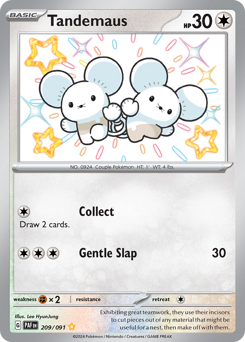 Pokemon Paldean Fates Tandemaus - 209