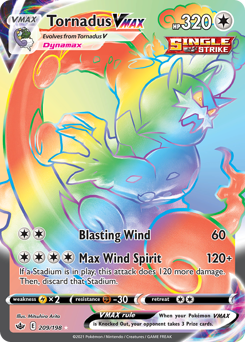 Pokemon Chilling Reign Tornadus VMAX - 209