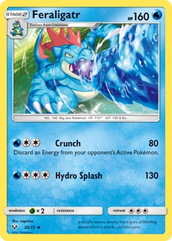 Pokemon Shining Legends Feraligatr - 20