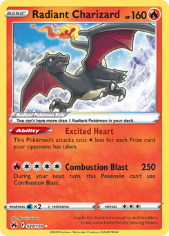 Pokemon Crown Zenith Radiant Charizard - 20