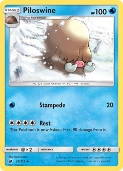 Pokemon Crimson Invasion Piloswine - 20