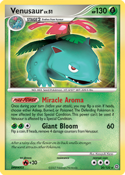 Pokemon Secret Wonders Venusaur - 20