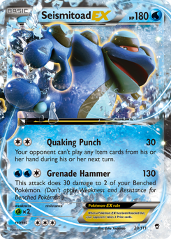 Pokemon Furious Fists Seismitoad-EX - 20