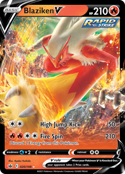 Pokemon Chilling Reign Blaziken V - 20