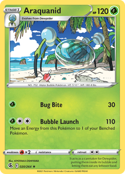 Pokemon Fusion Strike Araquanid - 20