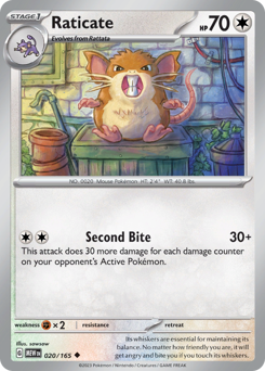Pokemon 151 Raticate - 20