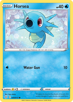 Pokemon Shining Fates Horsea - 20