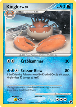 Pokemon Great Encounters Kingler - 20