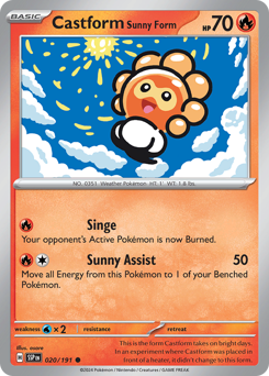 Pokemon Surging Sparks Castform Sunny Form - 20