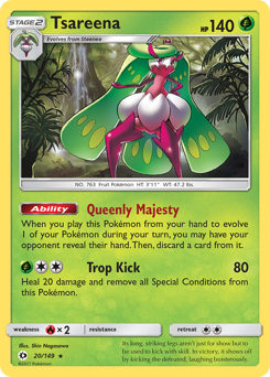 Pokemon Sun & Moon Tsareena - 20