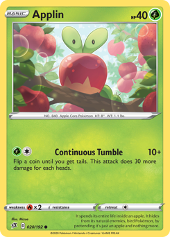 Pokemon Rebel Clash Applin - 20