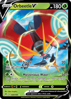 Pokemon Vivid Voltage Orbeetle V - 20