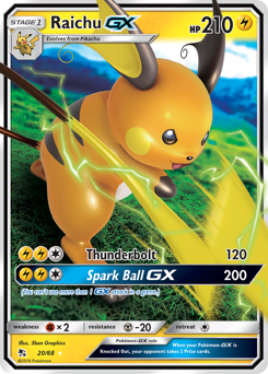 Pokemon Hidden Fates Raichu-GX - 20