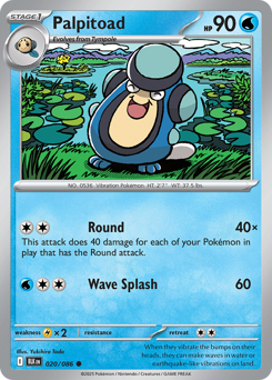 Pokemon Black Bolt Palpitoad - 20