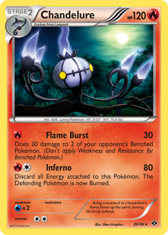 Pokemon Next Destinies Chandelure - 20