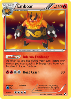 Pokemon Black & White Emboar - 20