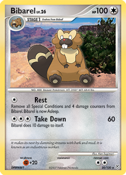 Pokemon Diamond & Pearl Bibarel - 20