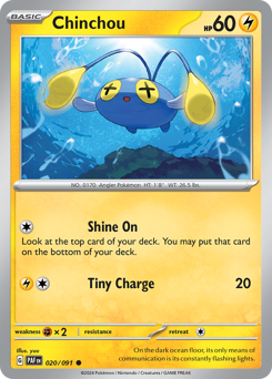Pokemon Paldean Fates Chinchou - 20