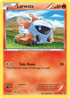 Pokemon Noble Victories Larvesta - 20
