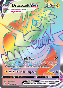 Pokemon Evolving Skies Dracozolt VMAX - 210