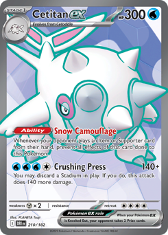 Pokemon Destined Rivals Cetitan ex - 210