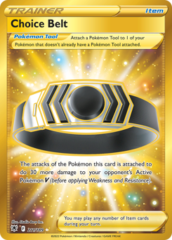 Pokemon Astral Radiance Choice Belt - 211