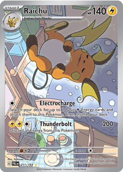 Pokemon Paldea Evolved Raichu - 211