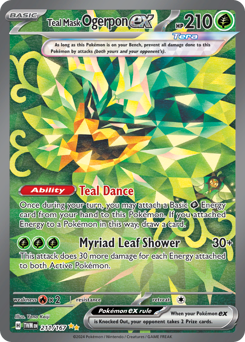 Pokemon Twilight Masquerade Teal Mask Ogerpon ex - 211
