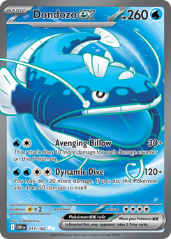 Pokemon Destined Rivals Dondozo ex - 211