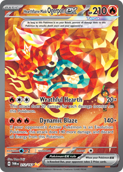 Pokemon Twilight Masquerade Hearthflame Mask Ogerpon ex - 212