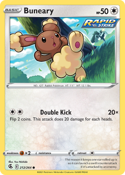 Pokemon Fusion Strike Buneary - 212