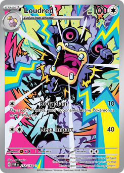 Pokemon Paradox Rift Loudred - 212