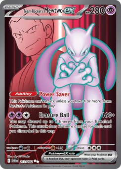 Pokemon Destined Rivals Team Rocket's Mewtwo ex - 213