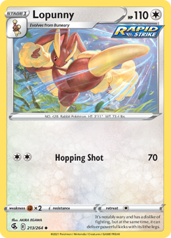 Pokemon Fusion Strike Lopunny - 213
