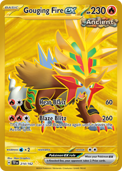 Pokemon Temporal Forces Gouging Fire ex - 214