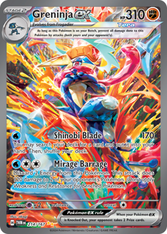 Pokemon Twilight Masquerade Greninja ex - 214