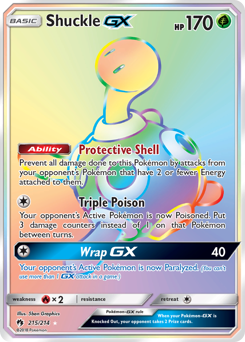 Pokemon Lost Thunder Shuckle-GX - 215