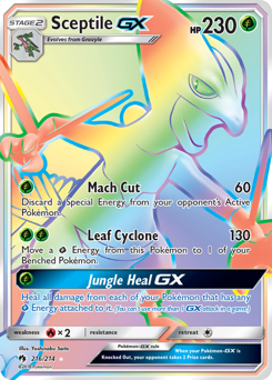 Pokemon Lost Thunder Sceptile-GX - 216