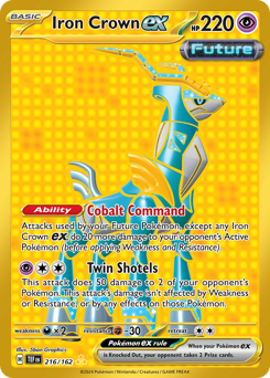 Pokemon Temporal Forces Iron Crown ex - 216