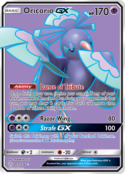 Pokemon Cosmic Eclipse Oricorio-GX - 217