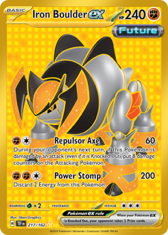 Pokemon Temporal Forces Iron Boulder ex - 217