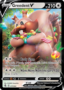 Pokemon Fusion Strike Greedent V - 217