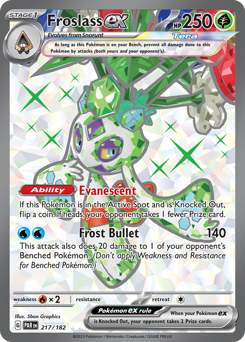 Pokemon Paradox Rift Froslass ex - 217