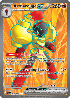 Pokemon Paradox Rift Armarouge ex - 218