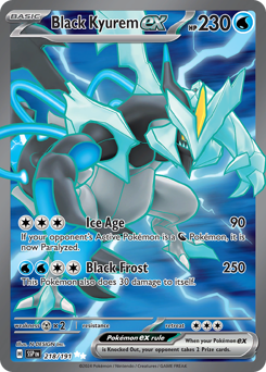 Pokemon Surging Sparks Black Kyurem ex - 218