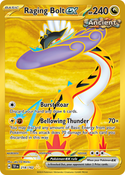 Pokemon Temporal Forces Raging Bolt ex - 218