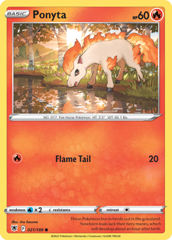 Pokemon Astral Radiance Ponyta - 21