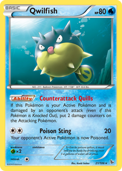 Pokemon Flashfire Qwilfish - 21